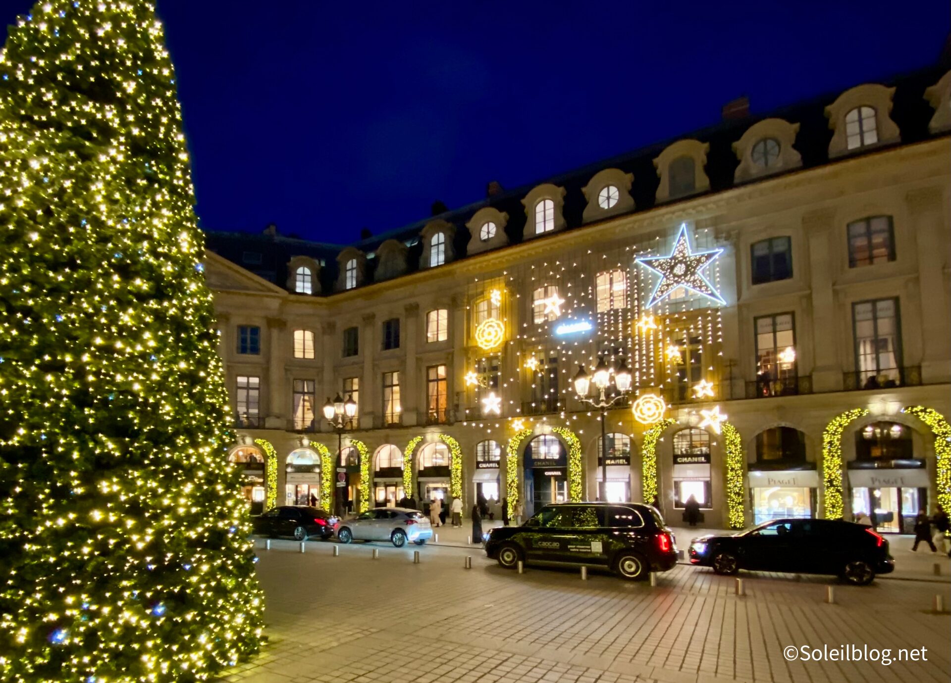 クリスマスイルミネーションヴァンドーム広場